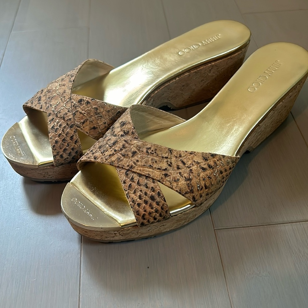 Jimmy Choo Sandals/Slides, Barely Worn - image 1